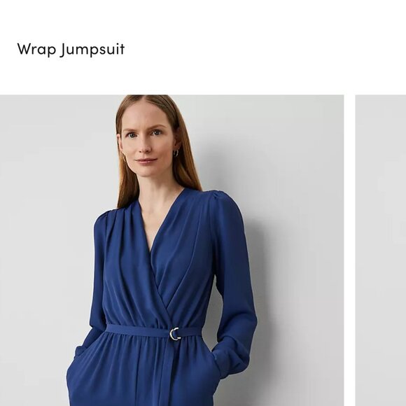 Ann Taylor Wrap Jumpsuit - Picture 3 of 6